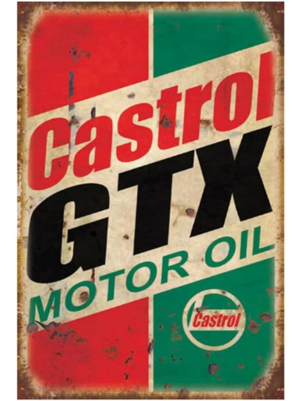 12 Retro Vintage Gas & Oil Tin Signs - Metal Wall Art for Home, Man Cave, Garage